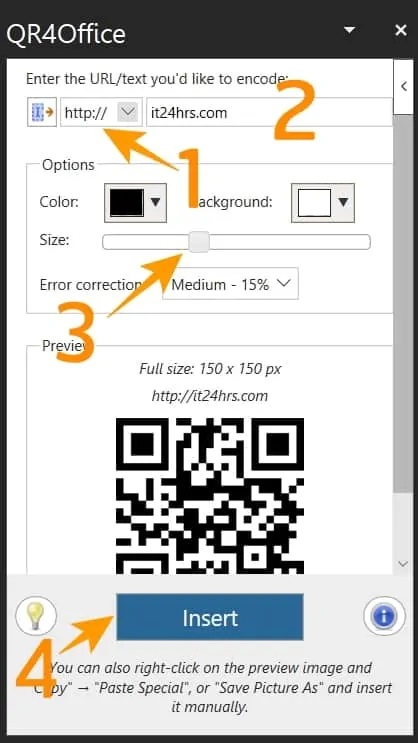 สร้าง QR CODE ใน Excel ง่ายๆด้วย QR4OFFICE